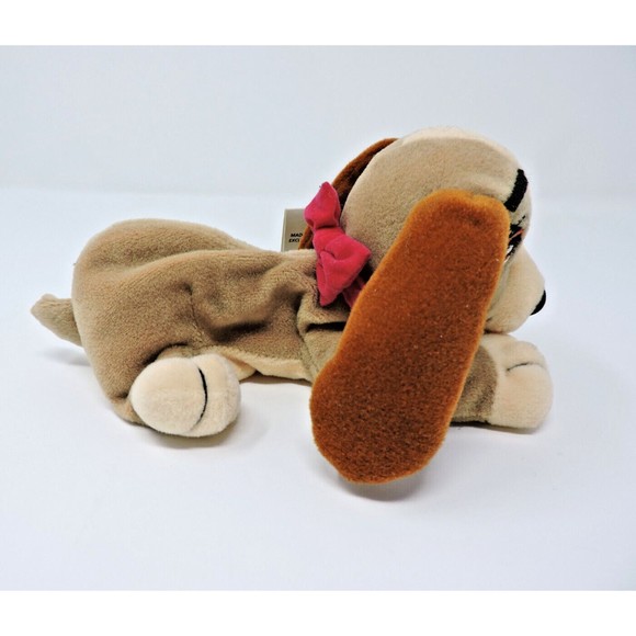 Disney Store 2001 Mini Bean Bag Plush Lady 8" With Tag Pink Bow Cute Collectible - Picture 2 of 7